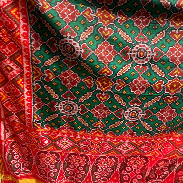 Atsav – handwoven Double Ikat dupatta by My Motifs, view 4