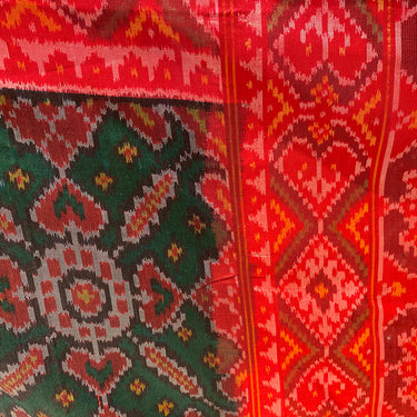 Atsav – handwoven Double Ikat dupatta by My Motifs, view 5