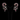 Pink Stoned Ear Cuff Cum Earrings – handcrafted 92.5 sterling silver earrings by My Motifs