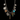 Silver Charmed Necklace With Multicolour Pendant – handcrafted dual-tone 92.5 sterling silver necklace by My Motifs