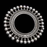 Magnificent Bauble Oxidized Pacheli – handcrafted oxidised 92.5 sterling silver bangle by My Motifs
