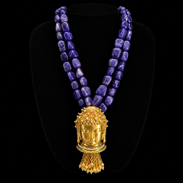 Vran – handcrafted gold-tone 92.5 sterling silver necklace by My Motifs
