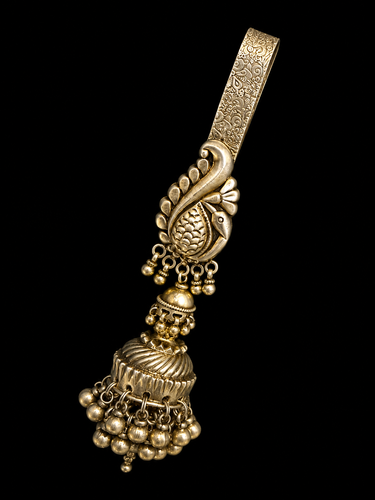Akasnaa – handcrafted 92.5 sterling silver keychain by My Motifs, view 2