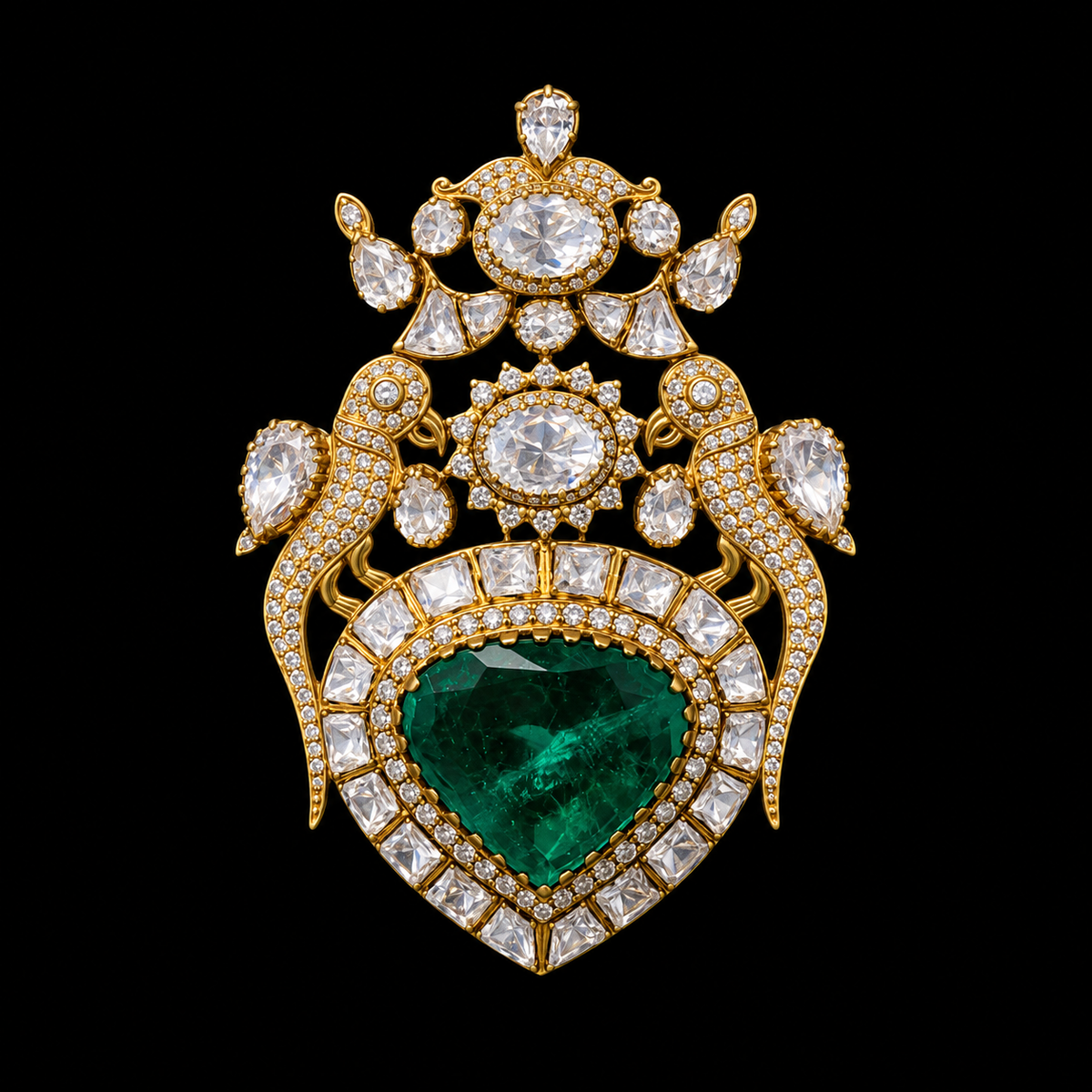 Athyann – gold-tone silver brooch – My Motifs