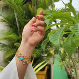 Om Bracelet – handcrafted 14K gold bracelet by My Motifs