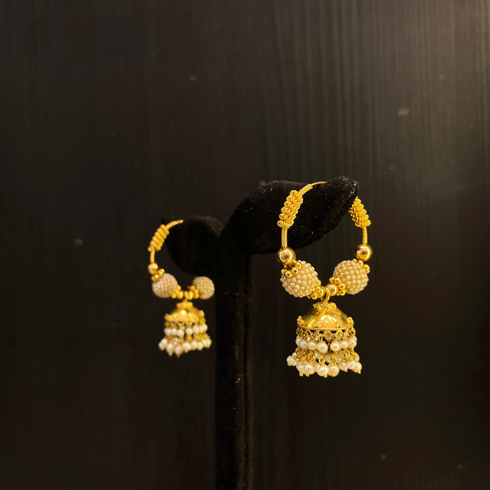 Arana – handcrafted 22K gold earrings by My Motifs