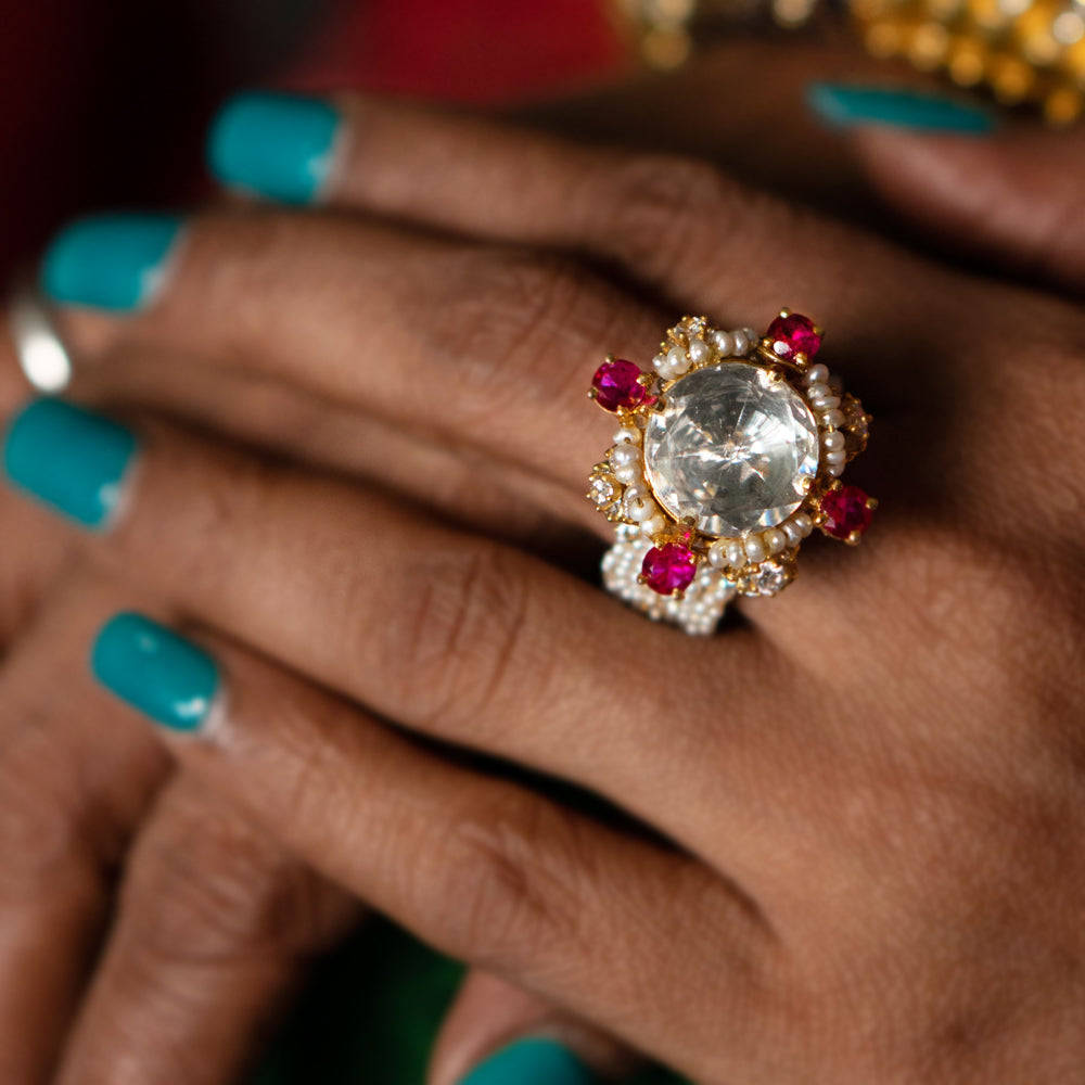 Arya – handcrafted 14K gold ring by My Motifs