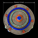 Mandala handcrafted 925 sterling silver clutch - My Motifs