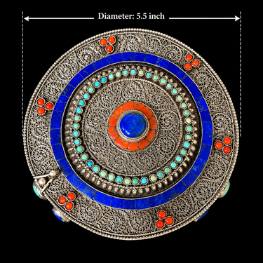 Mandala handcrafted 925 sterling silver clutch - My Motifs