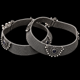 Utpala – handcrafted 92.5 sterling silver anklet by My Motifs