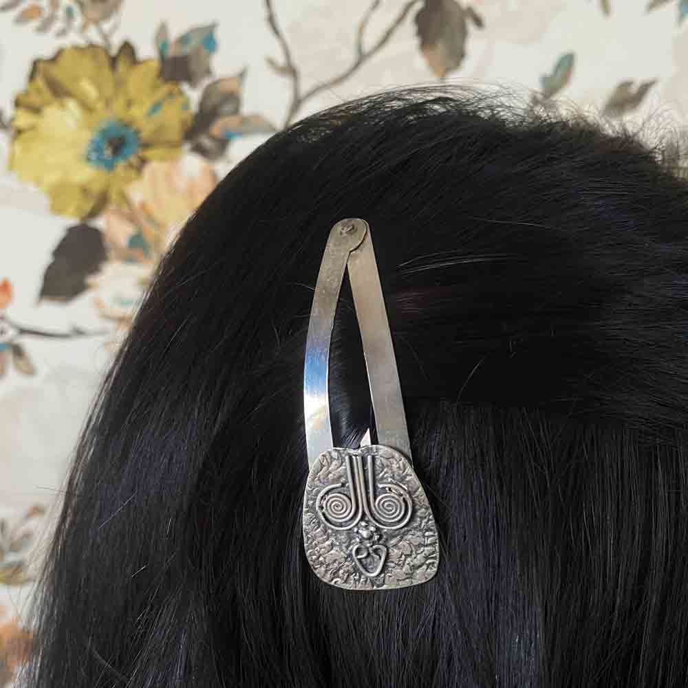 Antique Tik Tak Pin – handcrafted 92.5 sterling silver hair pin by My Motifs