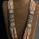 Nirmola – handcrafted dual-tone 92.5 sterling silver necklace by My Motifs, view 3