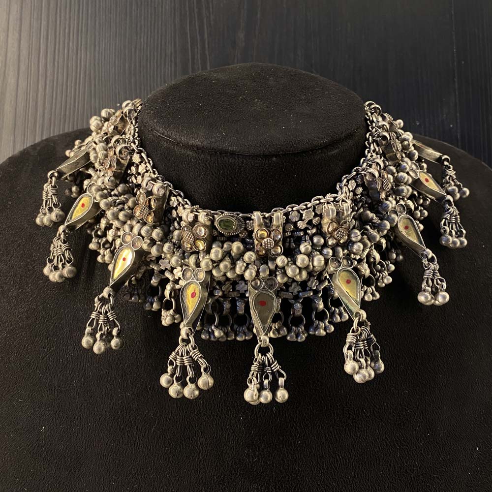 Krithin – handcrafted 92.5 sterling silver necklace by My Motifs