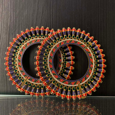 Vriha – handcrafted gold-tone 92.5 sterling silver bracelet by My Motifs