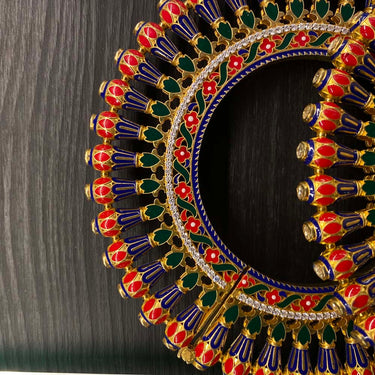 Vriha – handcrafted gold-tone 92.5 sterling silver bracelet by My Motifs, view 4