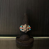 Avighna – handcrafted oxidised 92.5 sterling silver ring by My Motifs