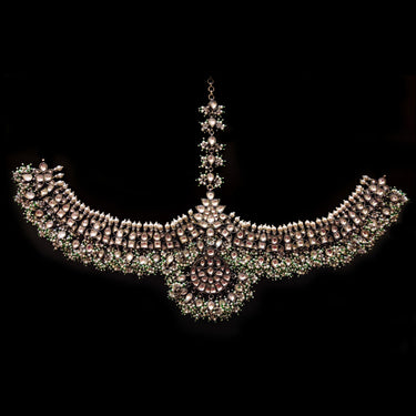 Rakin – handcrafted gold-tone 92.5 sterling silver mang tikka by My Motifs