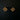 Yamir handcrafted silver earrings with Studs., Gold tone