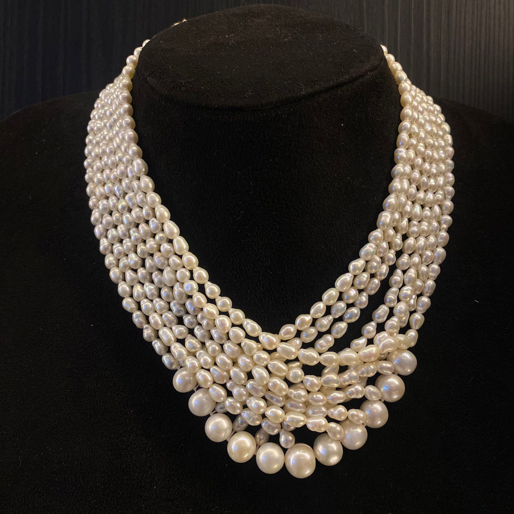 Bita – heritage fashion accent by Mymotifs in Silver Necklace | ethnic silver style