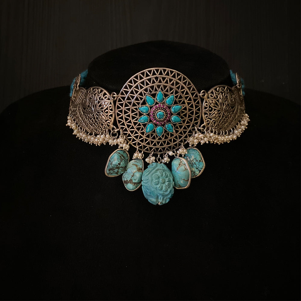 Kasha – handcrafted 92.5 sterling silver necklace by My Motifs