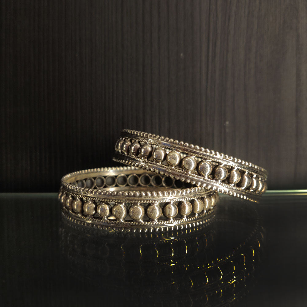 Unique Silver Bangles – handcrafted 92.5 sterling silver bangle by My Motifs