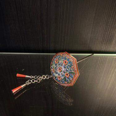 Tvisar – handcrafted 92.5 sterling silver hair pin by My Motifs, view 3