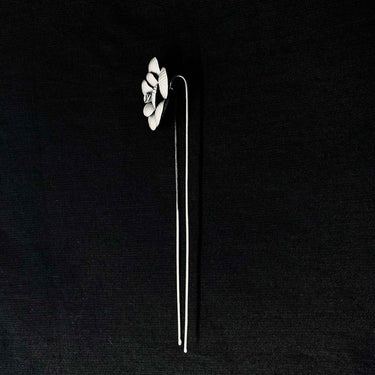 tiyah – handcrafted 92.5 sterling silver hair pin by My Motifs, view 2