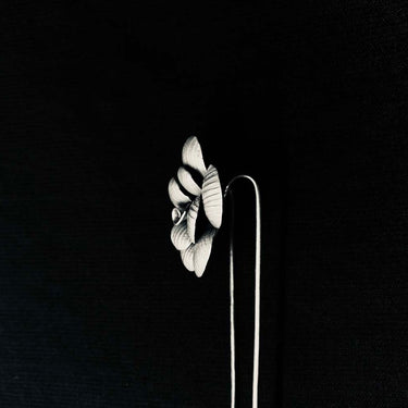 tiyah – handcrafted 92.5 sterling silver hair pin by My Motifs, view 3