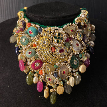Kupara – handcrafted dual-tone 92.5 sterling silver necklace by My Motifs