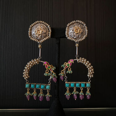 Anjal – handcrafted 92.5 sterling silver earrings by My Motifs