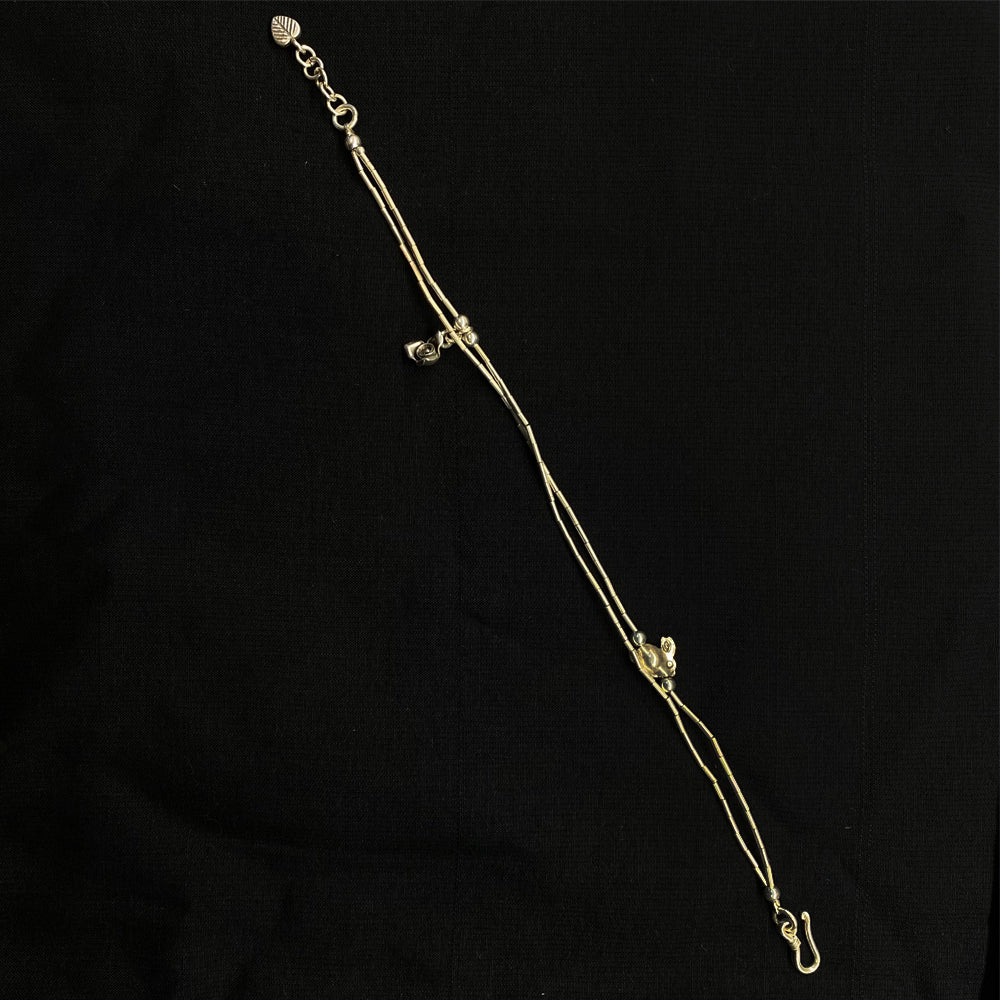 Rabbit Charm – handcrafted 92.5 sterling silver rakhi by My Motifs