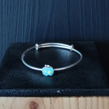 Apple Charm Kids Rakhi – handcrafted 92.5 sterling silver rakhi by My Motifs