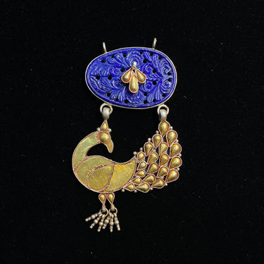 Sadav – handcrafted dual-tone 92.5 sterling silver pendant by My Motifs