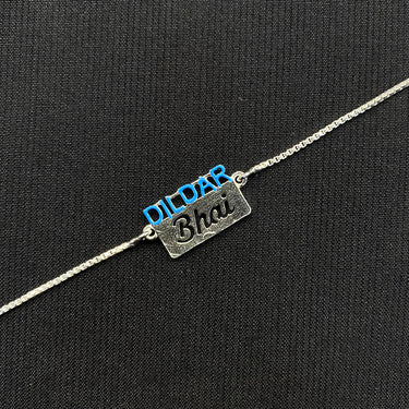 Dildar Bhai Rakhi – handcrafted 92.5 sterling silver rakhi by My Motifs
