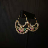 Vayuna – handcrafted gold-tone 92.5 sterling silver earrings by My Motifs