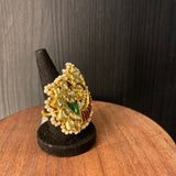 Avyat – handcrafted gold-tone 92.5 sterling silver ring by My Motifs, view 2