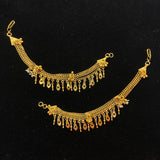 Puyam – handcrafted dual-tone 92.5 sterling silver ear chain by My Motifs