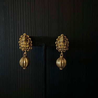 Arsa – handcrafted gold-tone 92.5 sterling silver earrings by My Motifs