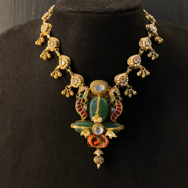 Ohika – handcrafted gold-tone 92.5 sterling silver necklace by My Motifs