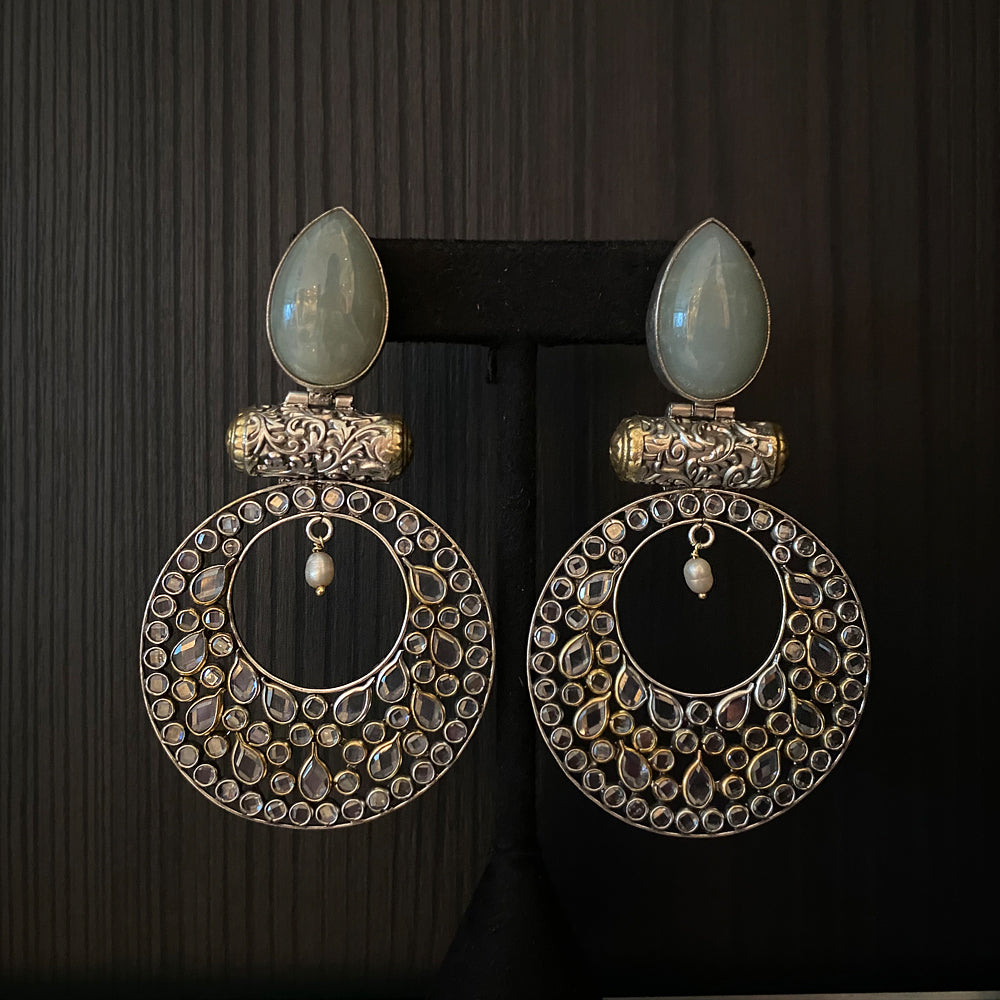 Multan – handcrafted 92.5 sterling silver earrings by My Motifs