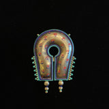 Hanvi – handcrafted 92.5 sterling silver brooch by My Motifs