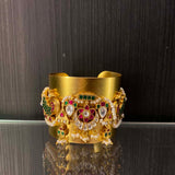 Devyar – handcrafted gold-tone 92.5 sterling silver kada by My Motifs, view 6
