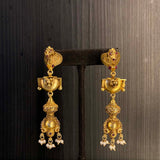 Prtha – handcrafted gold-tone 92.5 sterling silver earrings by My Motifs