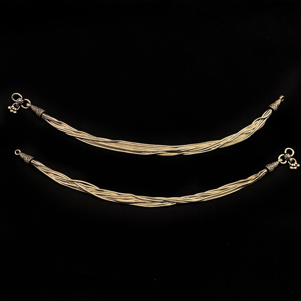 Nur – handcrafted 92.5 sterling silver anklet by My Motifs