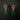 Dalma handcrafted silver earrings with Gold tone, Emerald