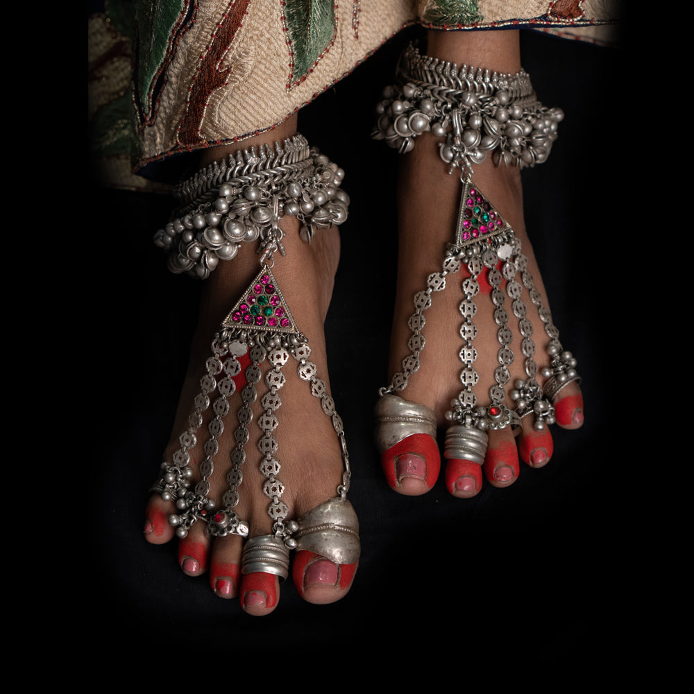 Ajuni – handcrafted 92.5 sterling silver anklet by My Motifs