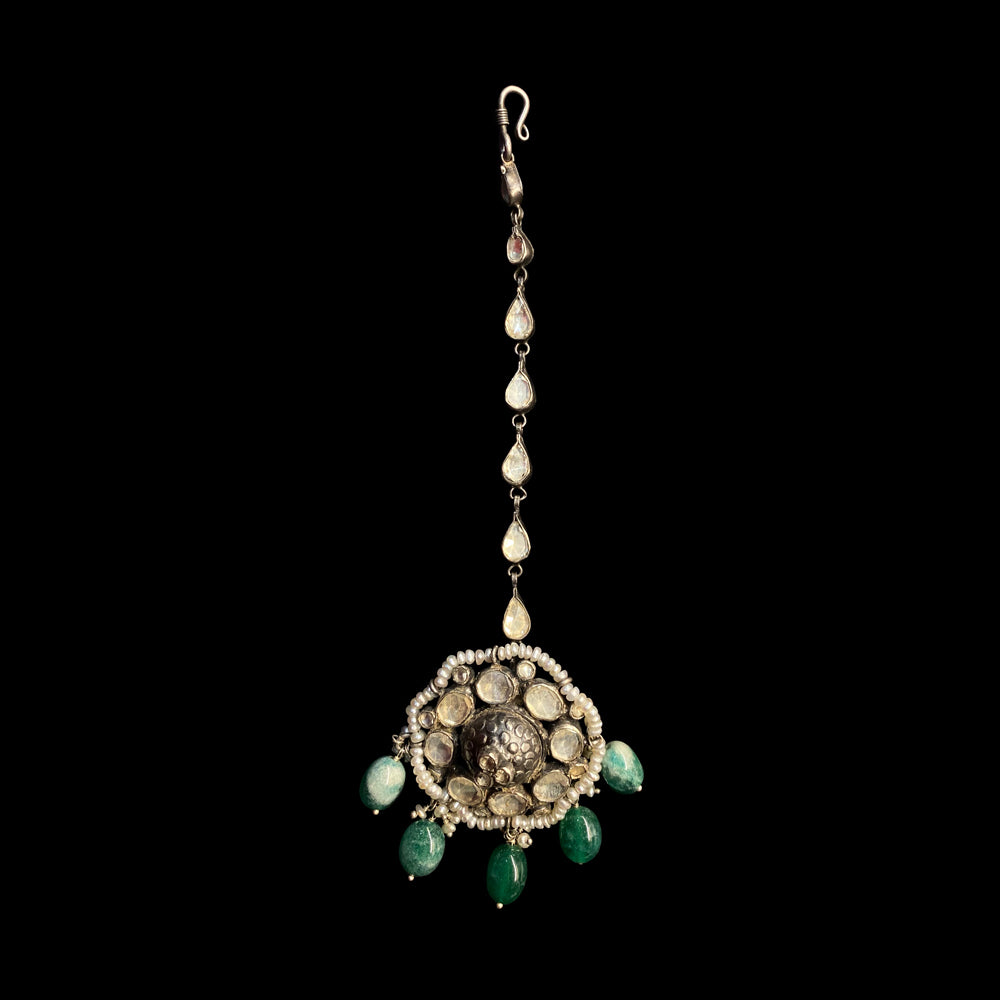 Rakin – handcrafted 92.5 sterling silver mang tikka by My Motifs