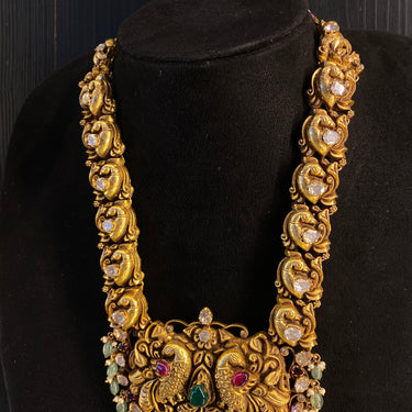 Dayant – handcrafted gold-tone 92.5 sterling silver necklace by My Motifs, view 3