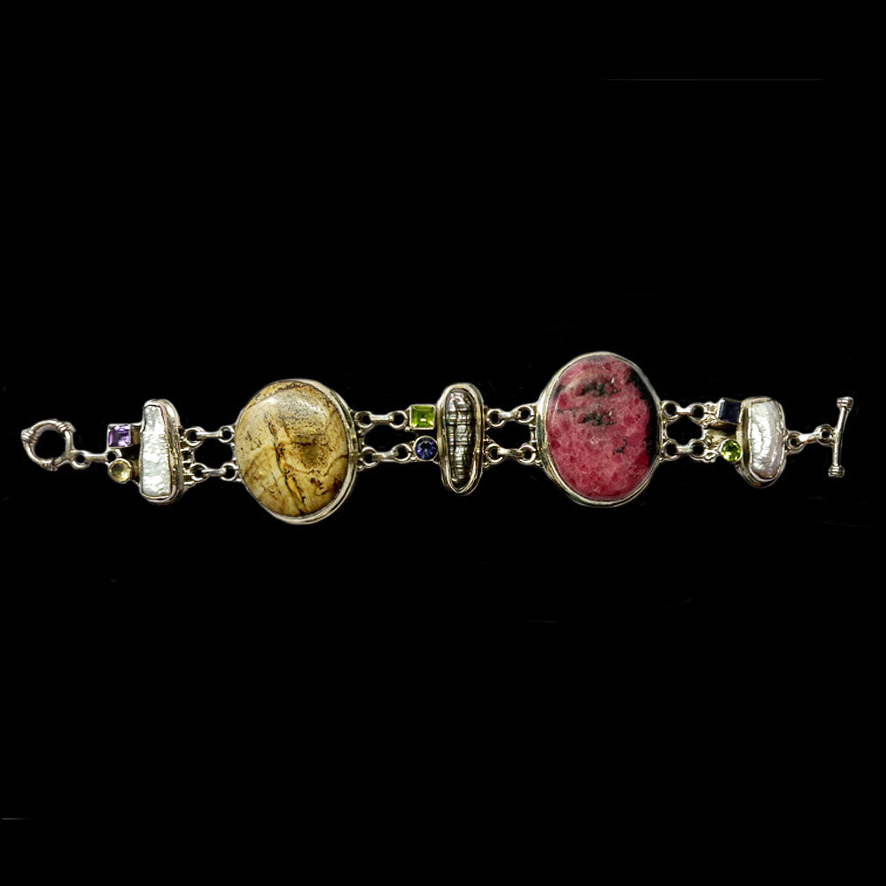 Multicolour Bauble Bracelet – silver bracelet – My Motifs