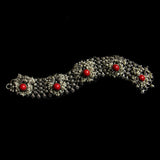 The Coral Exuberance Anklets – handcrafted 92.5 sterling silver anklet by My Motifs
